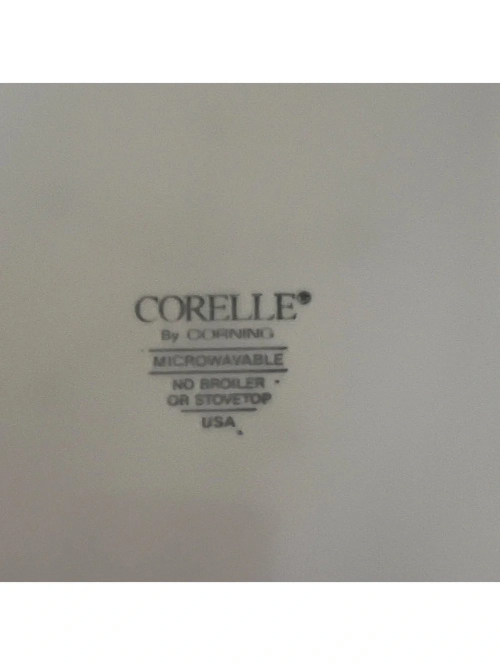 Corelle dinner plate